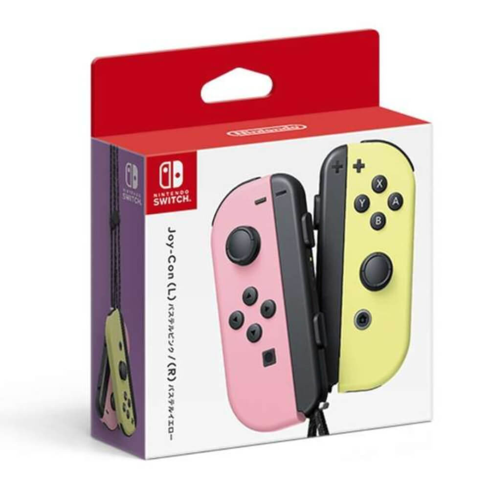 จอยเกมไร้สาย Nintendo Switch Joy Controller สีชมพู/เหลือง พาสเทล